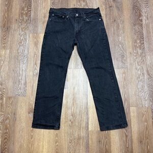 Levi's Black Straight Jeans - Classic Five-Pocket Style